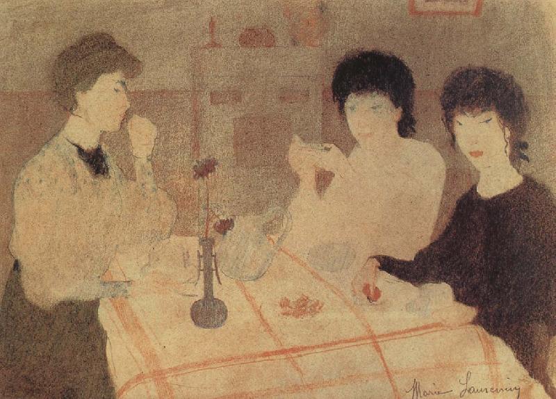 Marie Laurencin Rolansan with friend drinking tea oil painting image